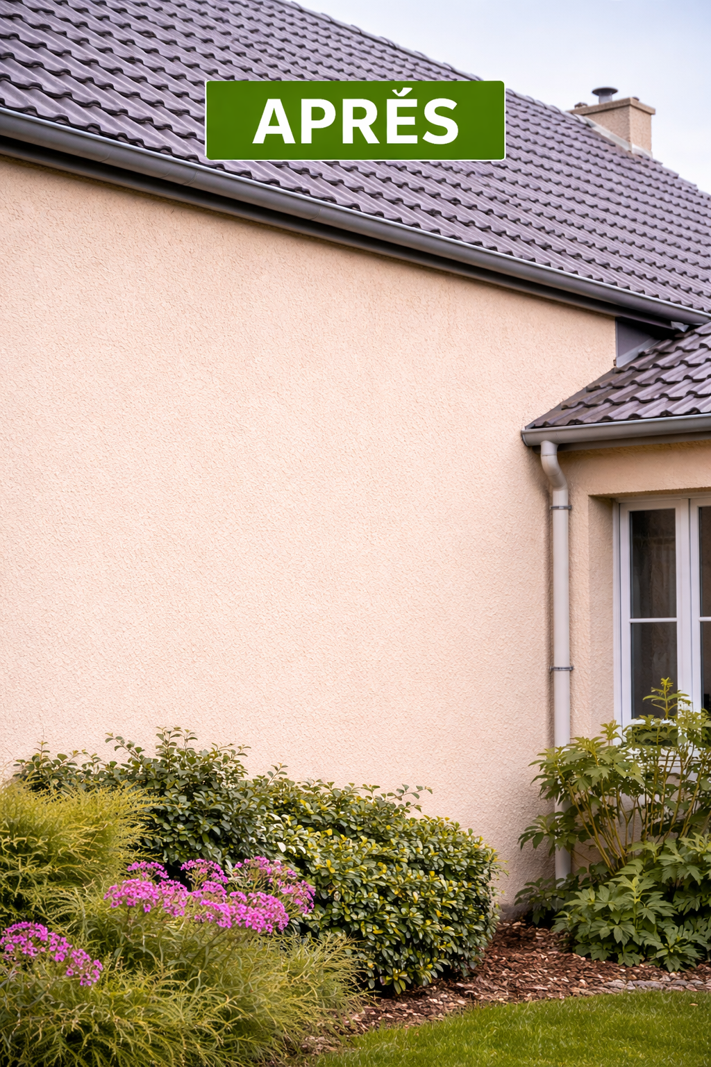 façade propre après nettoyage sans karcher Montpellier